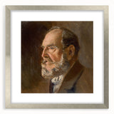 Realistic Wall Art - Portrait Study of an Elderly Man in Classical Realism