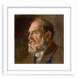 Realistic Wall Art - Portrait Study of an Elderly Man in Classical Realism