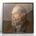 Realistic Wall Art - Portrait Study of an Elderly Man in Classical Realism