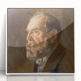 Realistic Wall Art - Portrait Study of an Elderly Man in Classical Realism