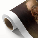 Realistic Wall Art - Portrait Study of an Elderly Man in Classical Realism