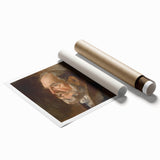 Realistic Wall Art - Portrait Study of an Elderly Man in Classical Realism