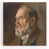 Realistic Wall Art - Portrait Study of an Elderly Man in Classical Realism