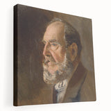 Realistic Wall Art - Portrait Study of an Elderly Man in Classical Realism