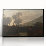 Historical Romanticism Canvas: Newark Abbey at Twilight