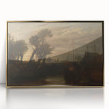 Historical Romanticism Canvas: Newark Abbey at Twilight