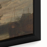 Historical Romanticism Canvas: Newark Abbey at Twilight