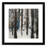Framed Dining Room Prints – Abstract Textured Forest Art