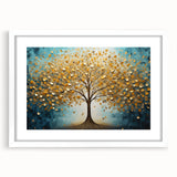 Abstract floral frame with a white mat, showcasing vibrant colors and intricate designs, ideal for home decor or artistic display in modern interiors.