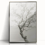 Framed acrylic artwork showcasing an abstract floral design in silver tones, set against a sleek background, perfect for modern home decor and stylish interiors.