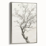 Framed canvas artwork showcasing an abstract floral design in vibrant colors, featuring a sleek silver frame. Ideal for modern home decor and artistic displays.