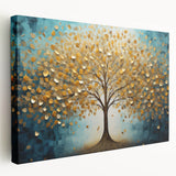 Abstract floral stretched canvas artwork showcasing vibrant colors and intricate designs, ideal for modern home decor, presented in a side view to highlight texture and depth.