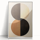 Framed abstract minimalist wall art showcasing a sleek white design with subtle textures, ideal for modern decor. Perfect for enhancing contemporary interiors.