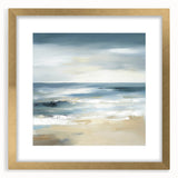 Coastal Modern Abstract Wall Art – Minimalist Ocean Canvas