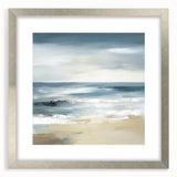 Coastal Modern Abstract Wall Art – Minimalist Ocean Canvas