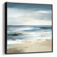 Coastal Modern Abstract Wall Art – Minimalist Ocean Canvas