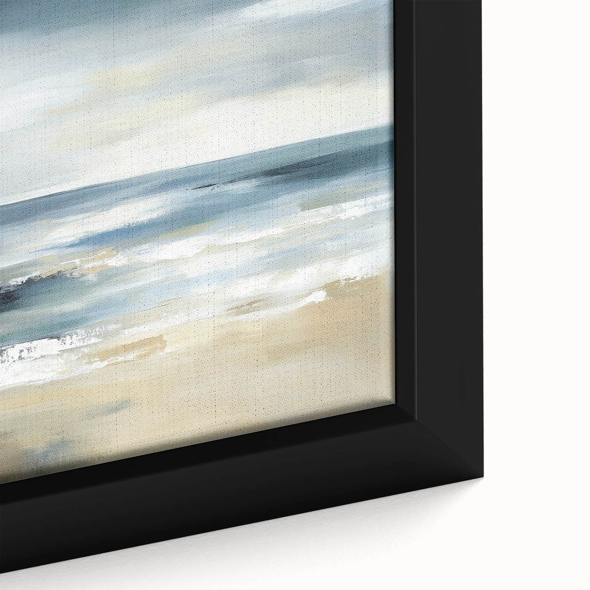 Coastal Modern Abstract Wall Art – Minimalist Ocean Canvas