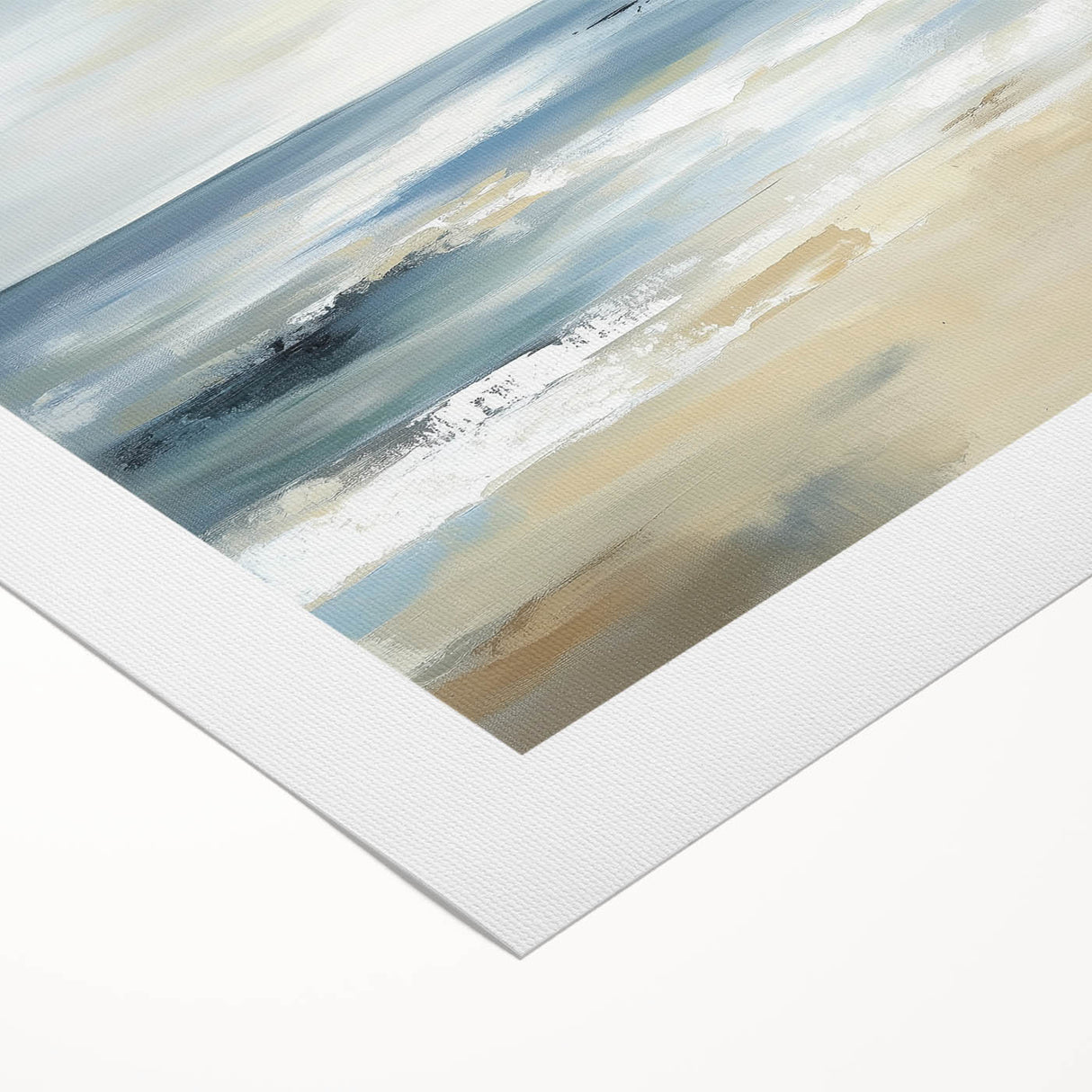 Coastal Modern Abstract Wall Art – Minimalist Ocean Canvas