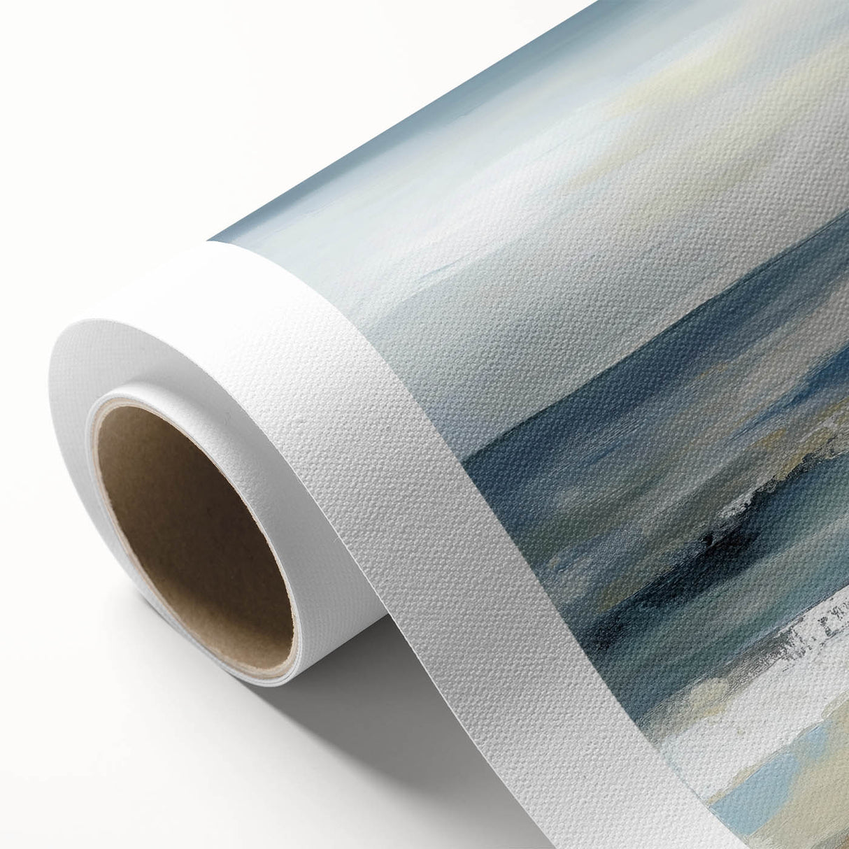 Coastal Modern Abstract Wall Art – Minimalist Ocean Canvas