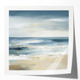 Coastal Modern Abstract Wall Art – Minimalist Ocean Canvas