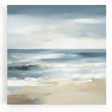 Coastal Modern Abstract Wall Art – Minimalist Ocean Canvas