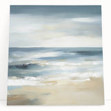 Coastal Modern Abstract Wall Art – Minimalist Ocean Canvas