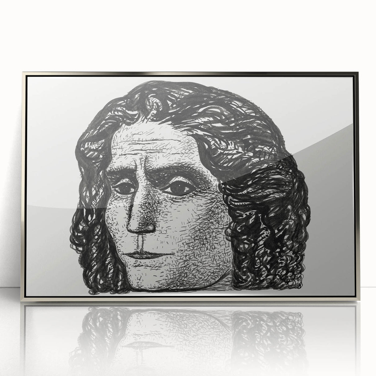 Expressionist Art - Portrait of Jean Jaurès Abstract Wall Art