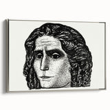 Expressionist Art - Portrait of Jean Jaurès Abstract Wall Art