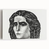 Expressionist Art - Portrait of Jean Jaurès Abstract Wall Art