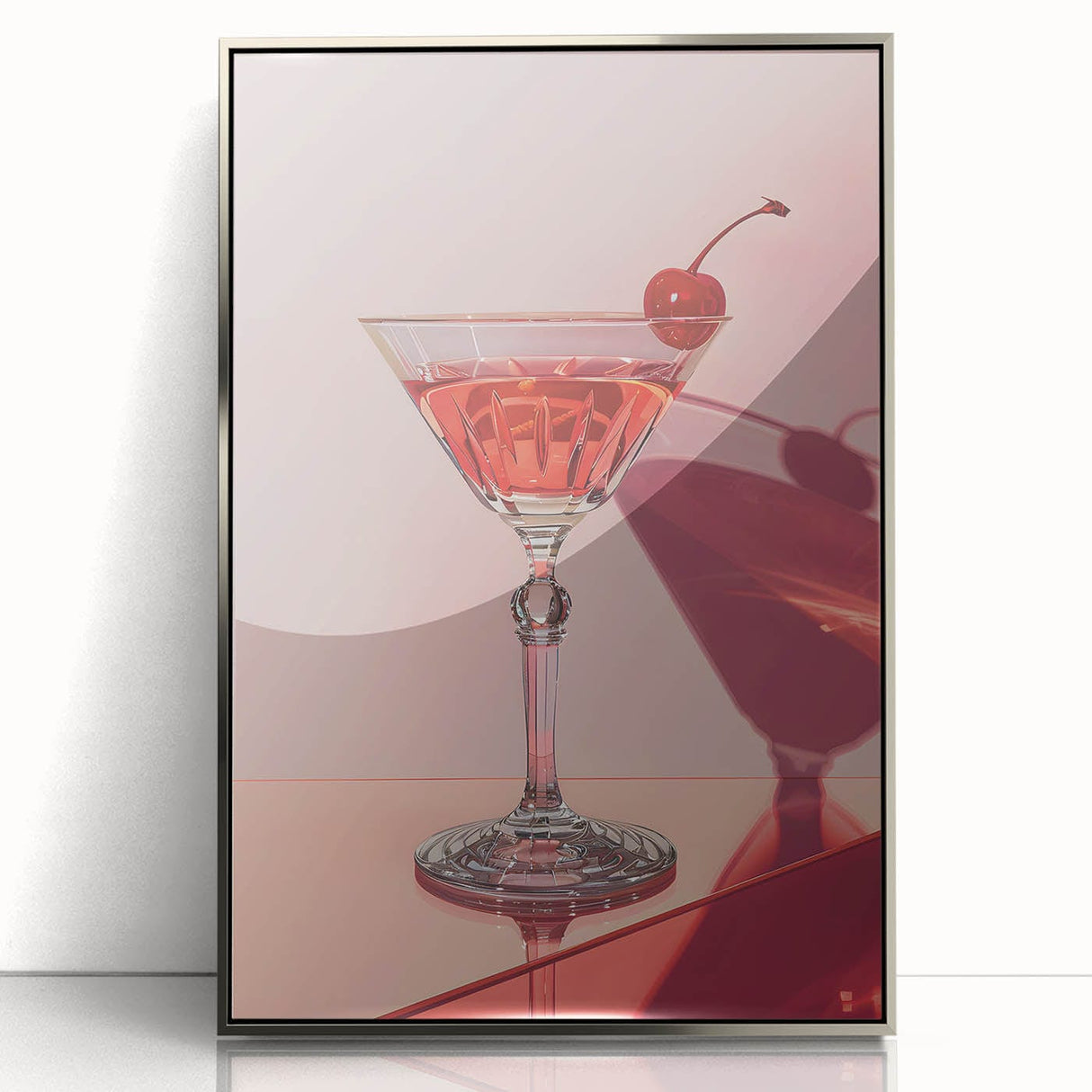 Mid-century modernist art deco poster featuring a colorful abstract design on acrylic, ideal for nursery wall decor.
