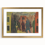 Modern Urban Street Scene Wall Art - Colorful Abstract Cityscape Decor