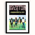 Led Zeppelin Knebworth 1979 Poster | Retro Music Wall Art