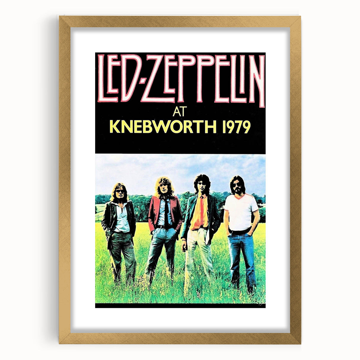Led Zeppelin Knebworth 1979 Poster | Retro Music Wall Art