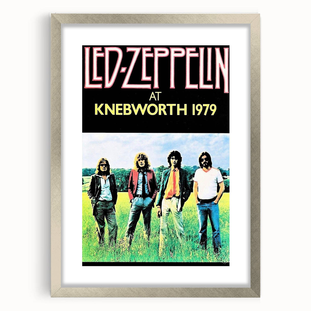 Led Zeppelin Knebworth 1979 Poster | Retro Music Wall Art