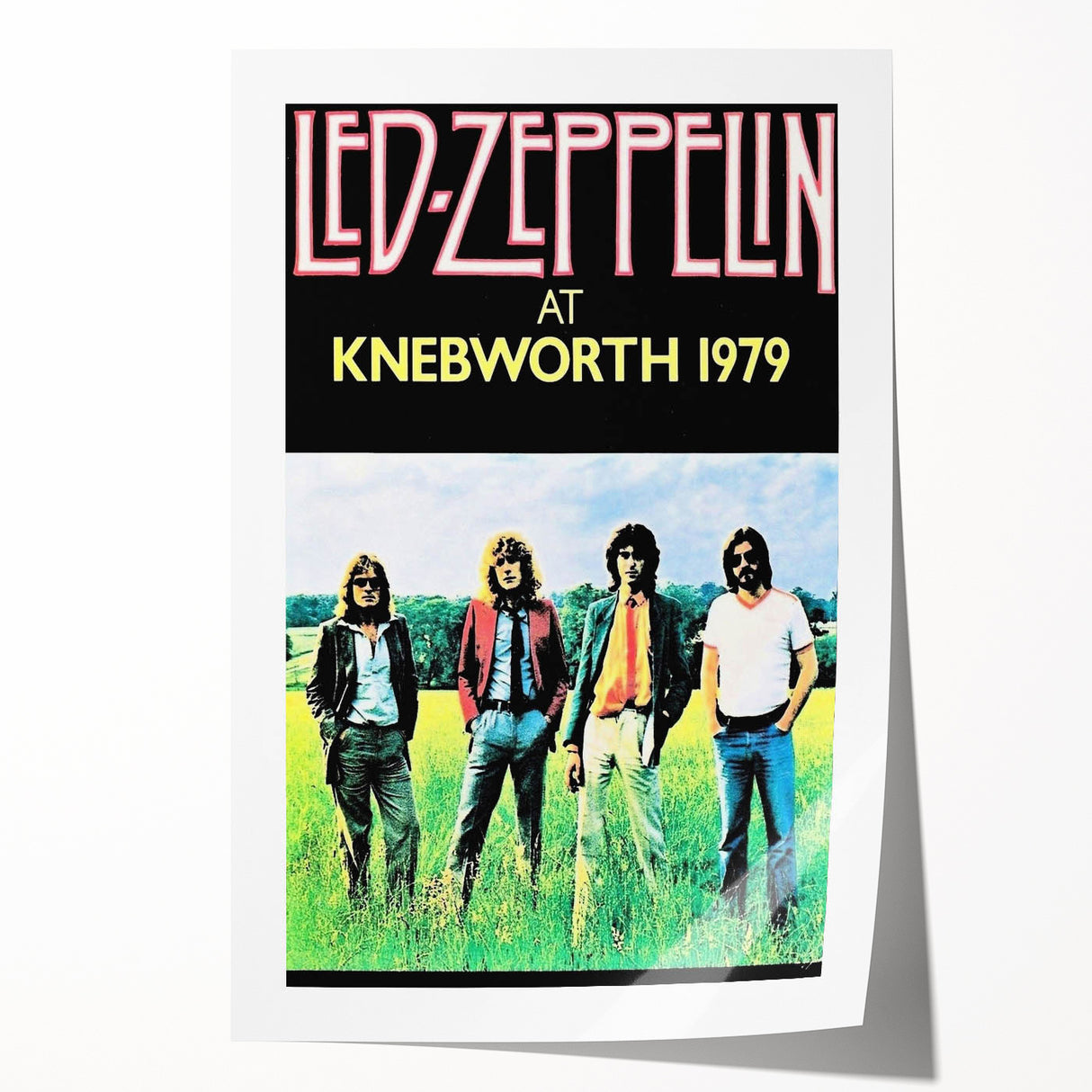 Led Zeppelin Knebworth 1979 Poster | Retro Music Wall Art