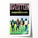 Led Zeppelin Knebworth 1979 Poster | Retro Music Wall Art