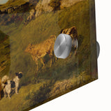 Classical Realism Painting - Young Ladies in Countryside Scene by Courbet