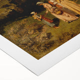 Classical Realism Painting - Young Ladies in Countryside Scene by Courbet