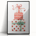 Festive Gift Stack Girls Room Wall Art – Kids Room Art Print