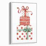 Festive Gift Stack Girls Room Wall Art – Kids Room Art Print