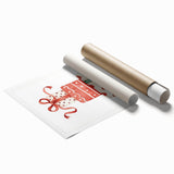 Festive Gift Stack Girls Room Wall Art – Kids Room Art Print