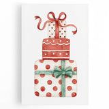 Festive Gift Stack Girls Room Wall Art – Kids Room Art Print