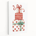 Festive Gift Stack Girls Room Wall Art – Kids Room Art Print