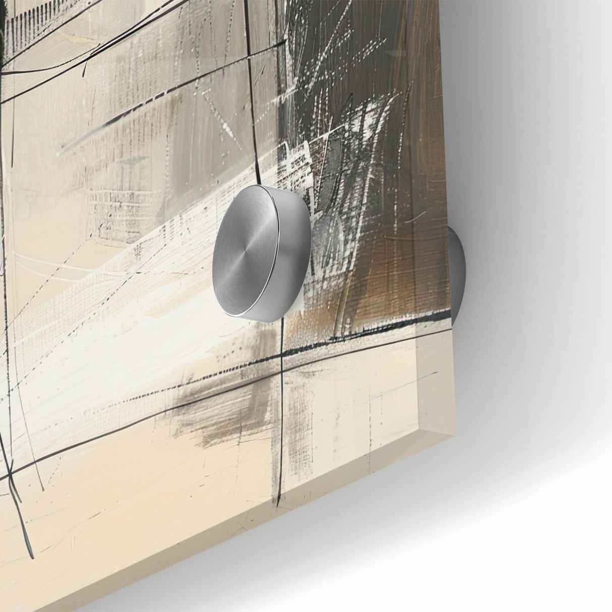 Custom Dining Room Wall Decor – Abstract Neutral Tone Art