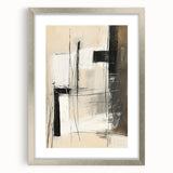 Custom Dining Room Wall Decor – Abstract Neutral Tone Art
