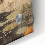 Serene Lotus Wall Art – Gold & Brown Modern Canvas Print