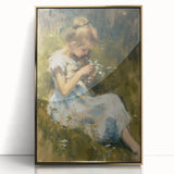 Framed acrylic artwork showcasing a striking abstract figurative design in gold tones, displayed from the front to highlight its contemporary elegance and artistic flair. Perfect for modern home decor.