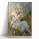 Framed acrylic wall art featuring an abstract figurative design in a modern white frame. The vibrant colors and unique shapes create a striking focal point for contemporary decor, ideal for home or office settings.