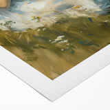 Abstract figurative art on rolled canvas, showcasing vibrant colors and dynamic shapes. Perfect for contemporary decor, securely packaged in a protective tube.