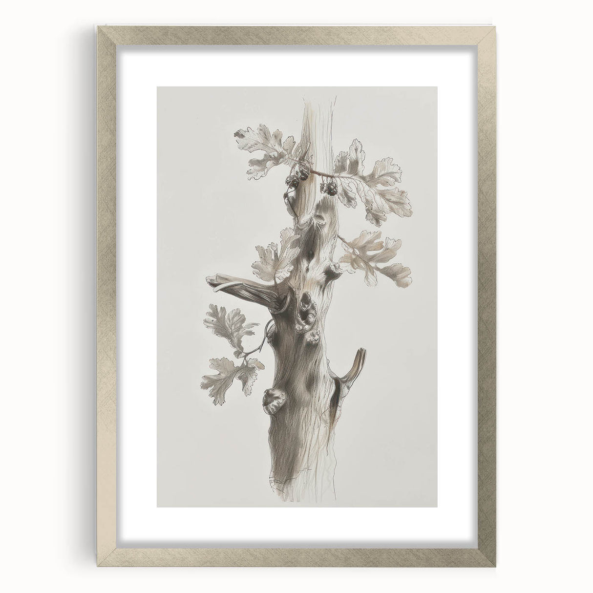 Abstract floral artwork framed in silver, featuring vibrant colors and intricate designs. The mat enhances the modern aesthetic, perfect for home decor.